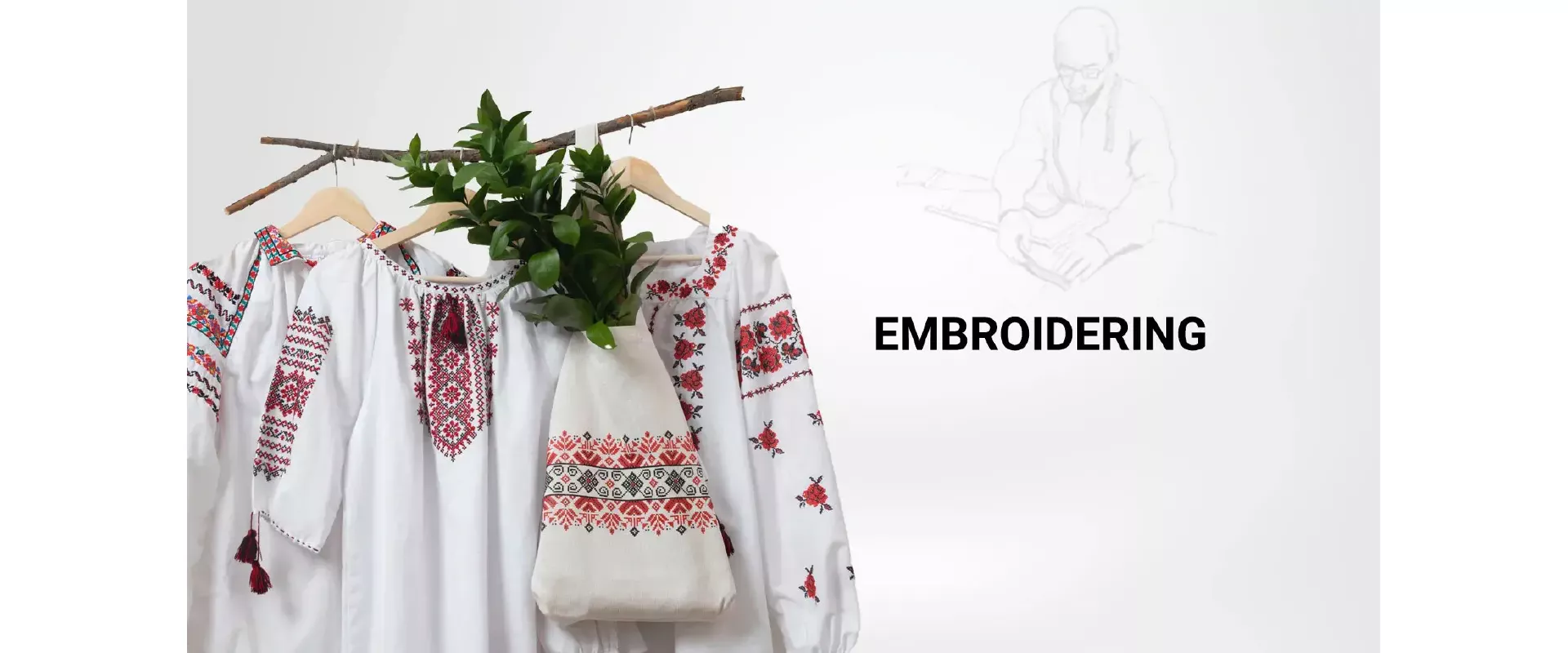 Embroidering